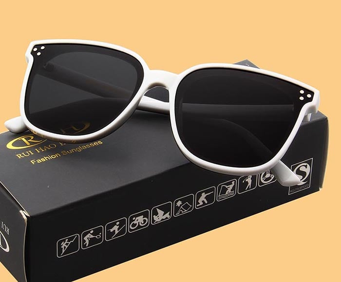 Rui Hao Women's Full Rim Square Polycarbonate Polarized Sunglasses 8036 Sunglasses Rui Hao