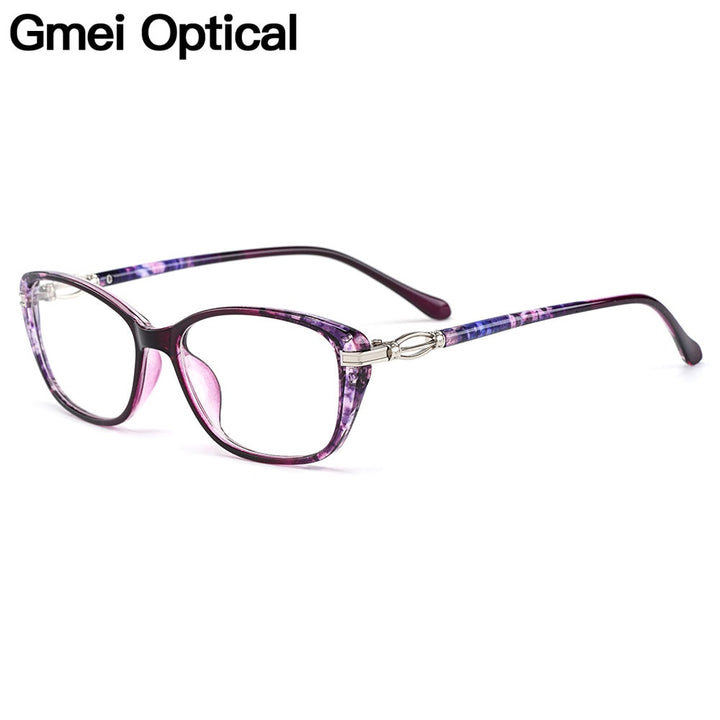 Gmei Women's Eyeglasses Ultra-Light Tr90 Square Full Rim Eyewear M1688 Full Rim Gmei Optical