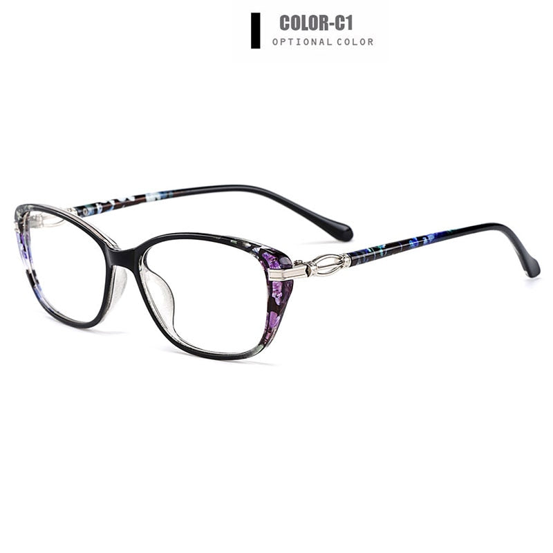 Gmei Women's Eyeglasses Ultra-Light Tr90 Square Full Rim Eyewear M1688 Full Rim Gmei Optical
