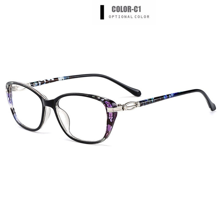 Gmei Women's Eyeglasses Ultra-Light Tr90 Square Full Rim Eyewear M1688 Full Rim Gmei Optical