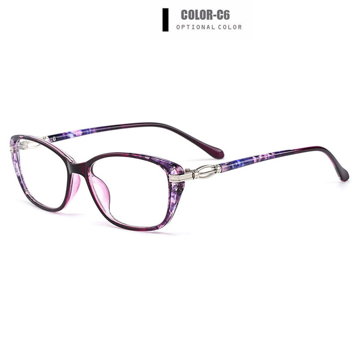 Gmei Women's Eyeglasses Ultra-Light Tr90 Square Full Rim Eyewear M1688 Full Rim Gmei Optical