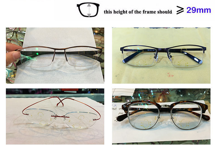 BCLEAR 1.56 Index Photochromic Outside Progressive Lenses Color Gray Lenses Bclear Lenses