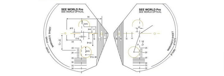 Brightzone 1.558 Index Polycarbonate Interior Progressive Clear Lenses Lenses Brightzone Lenses