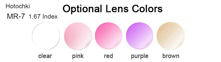 Hotochki 1.67 Index MR-7 Gradient Soft Tint Single Vision Lenses Lenses Hotochki Lenses