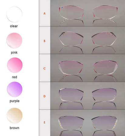 Hotochki 1.67 Index MR-7 Gradient Soft Tint Single Vision Lenses Lenses Hotochki Lenses