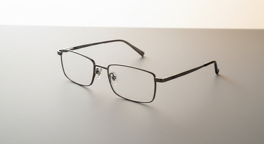 How glasses should fit complete fitting guide showing premium frame on neutral surface