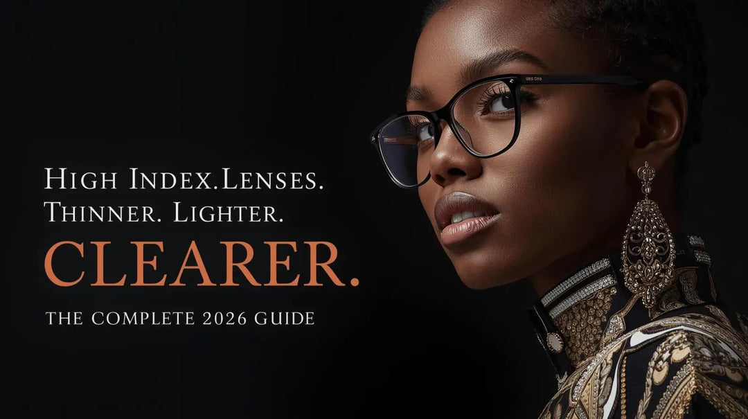 High index lenses guide 2026 — thinner, lighter, clearer prescription eyewear at FuzWeb