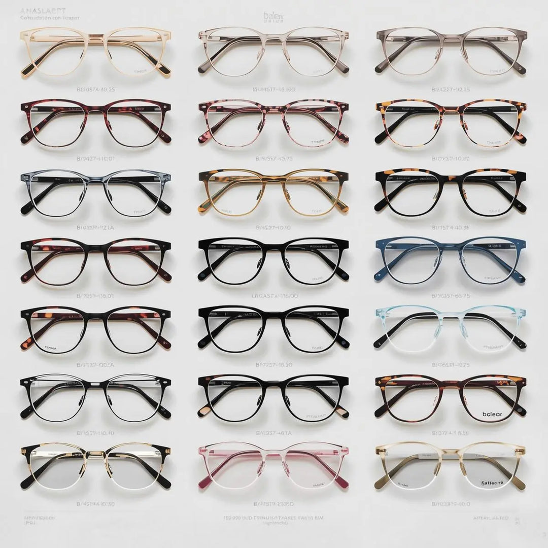 Bclear titanium TR90 eyeglasses — lightweight semi-rim and full rim frames for men and women — FuzWeb