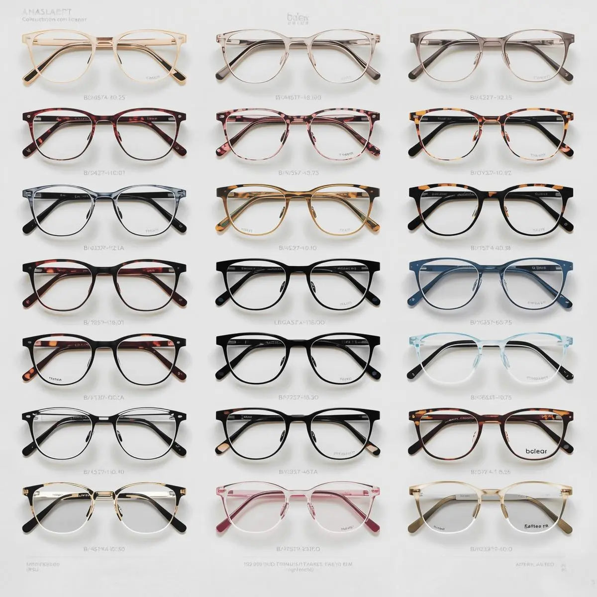 Bclear titanium TR90 eyeglasses — lightweight semi-rim and full rim frames for men and women — FuzWeb