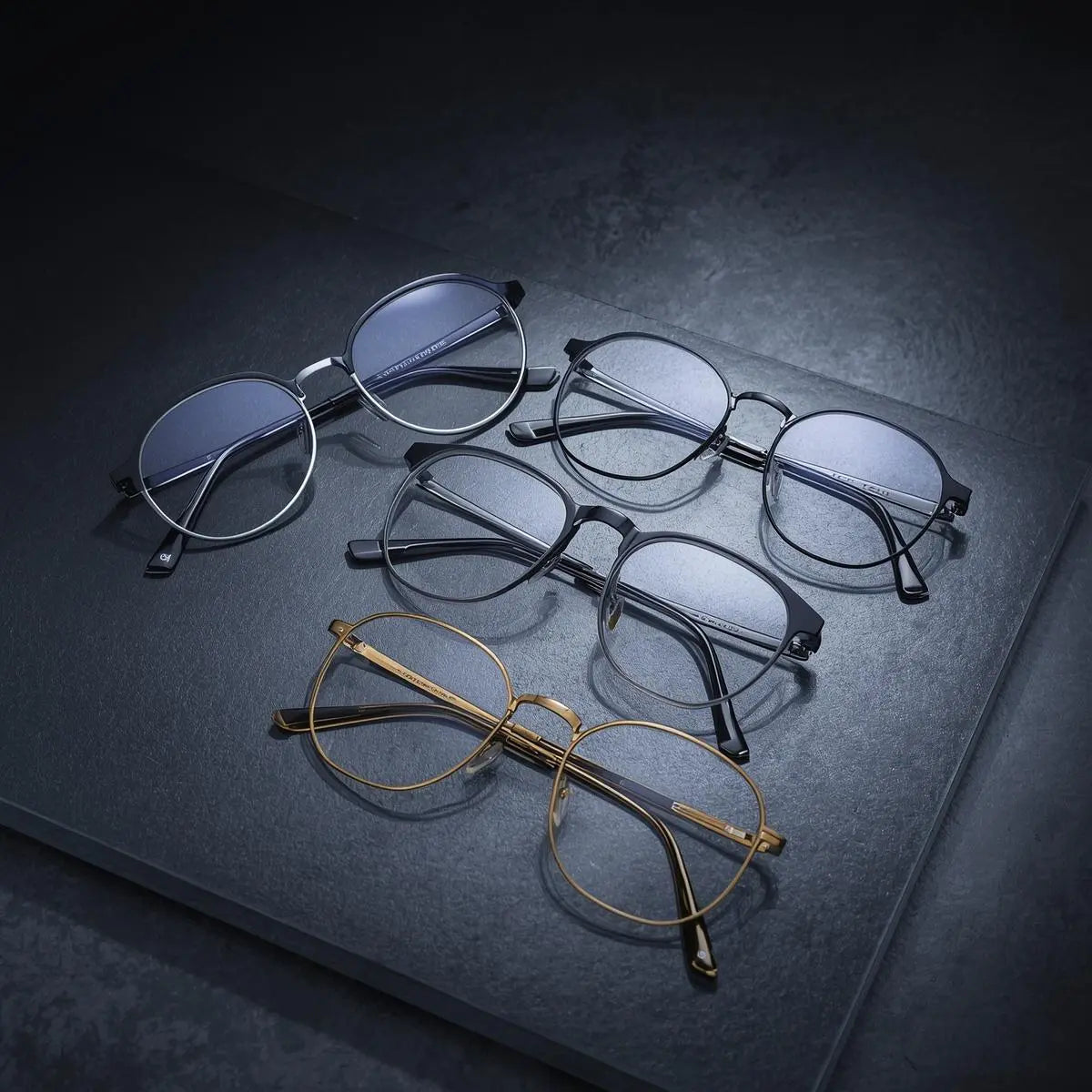 Brightzone Full Frame titanium alloy eyeglasses — cat eye and square frames for men and women — FuzWeb