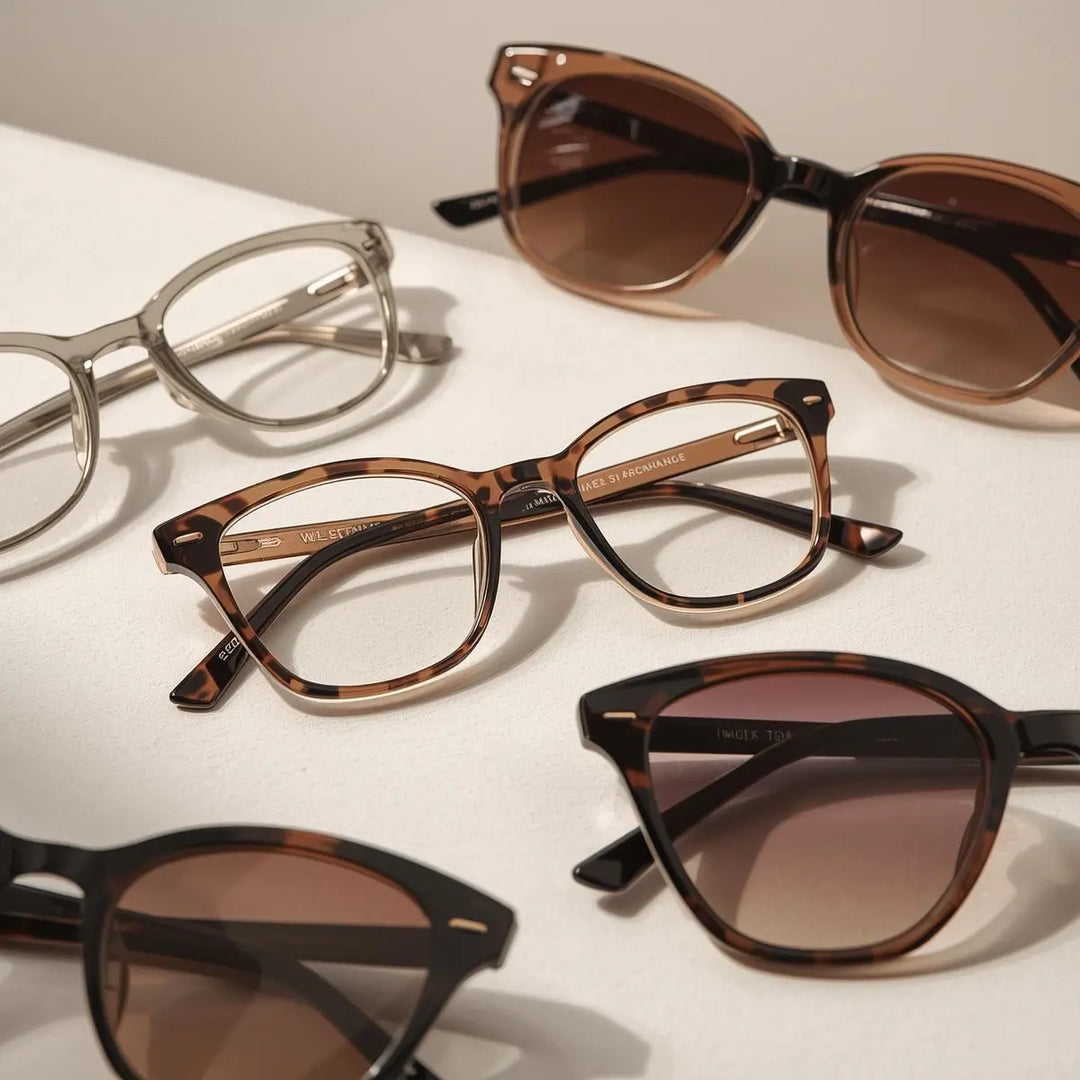 CCSpace TR90 titanium alloy eyeglasses — square oversized and classic frames for men and women — FuzWeb