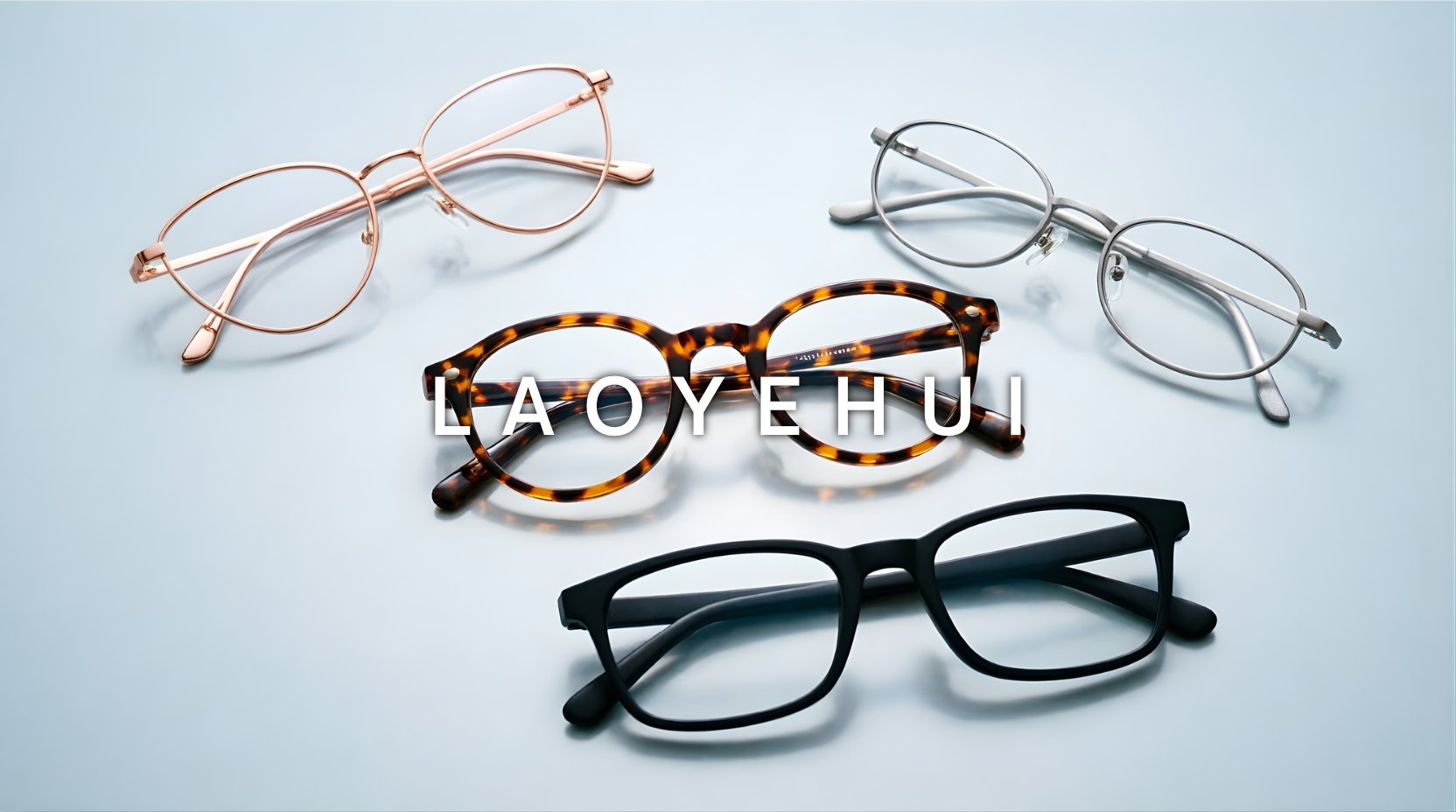 Laoyehui anti blue light reading glasses — full rim cat eye round and oval alloy frames — FuzWeb