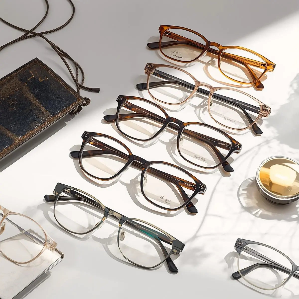 Muzz acetate titanium eyeglasses — full rim round square and irregular handcrafted frames for men and women — FuzWeb