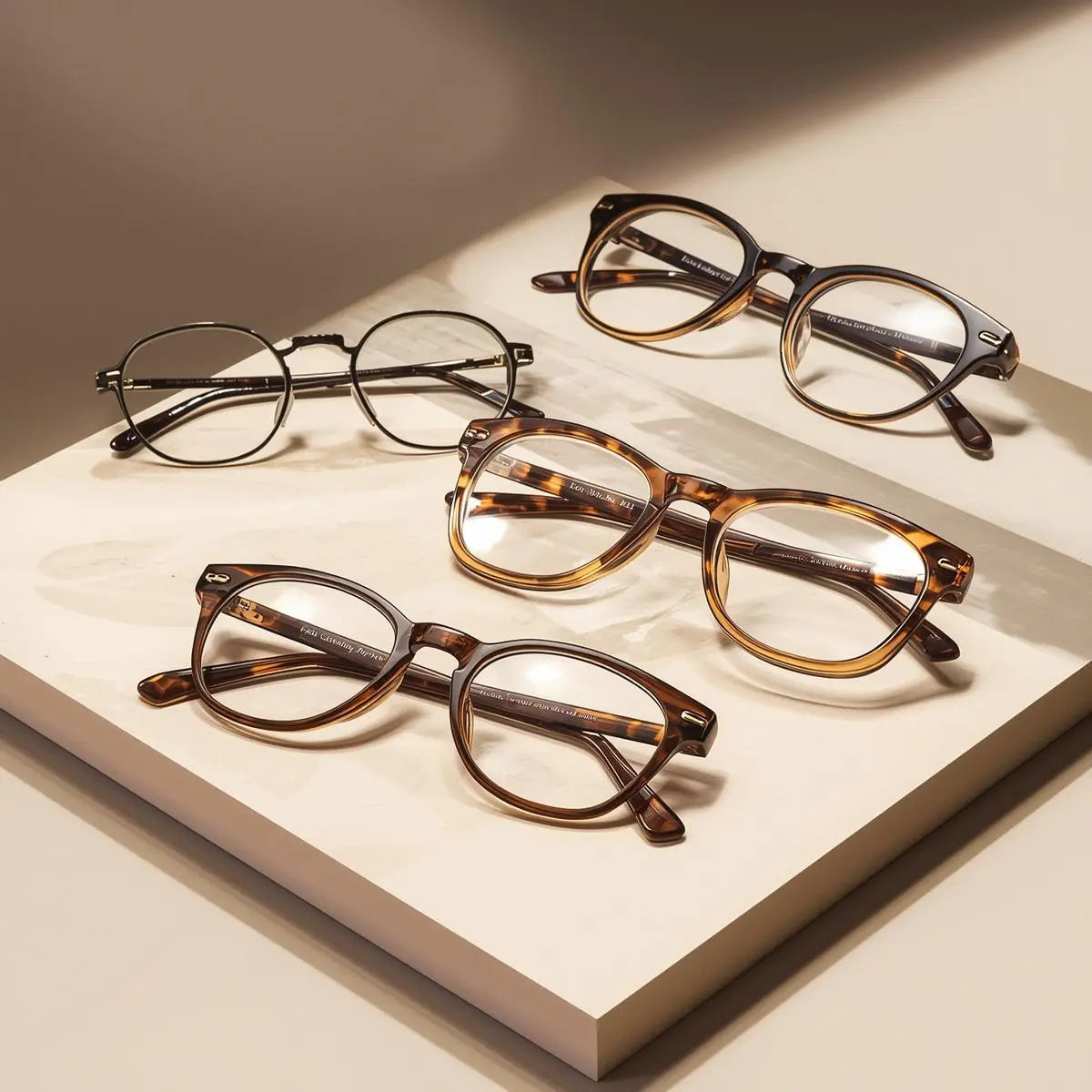 New arrivals eyeglasses collection — acetate titanium full rim rimless and cat eye frames for men and women — FuzWeb