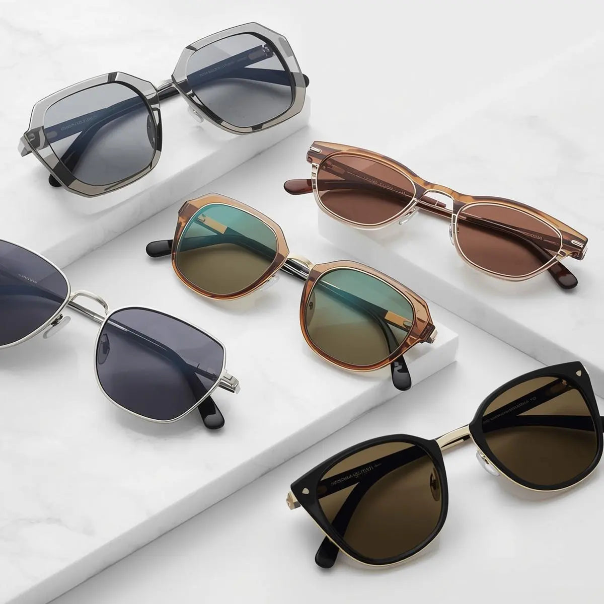 Oversize eyeglasses and sunglasses — acetate alloy TR90 polygon square and round oversized frames — FuzWeb