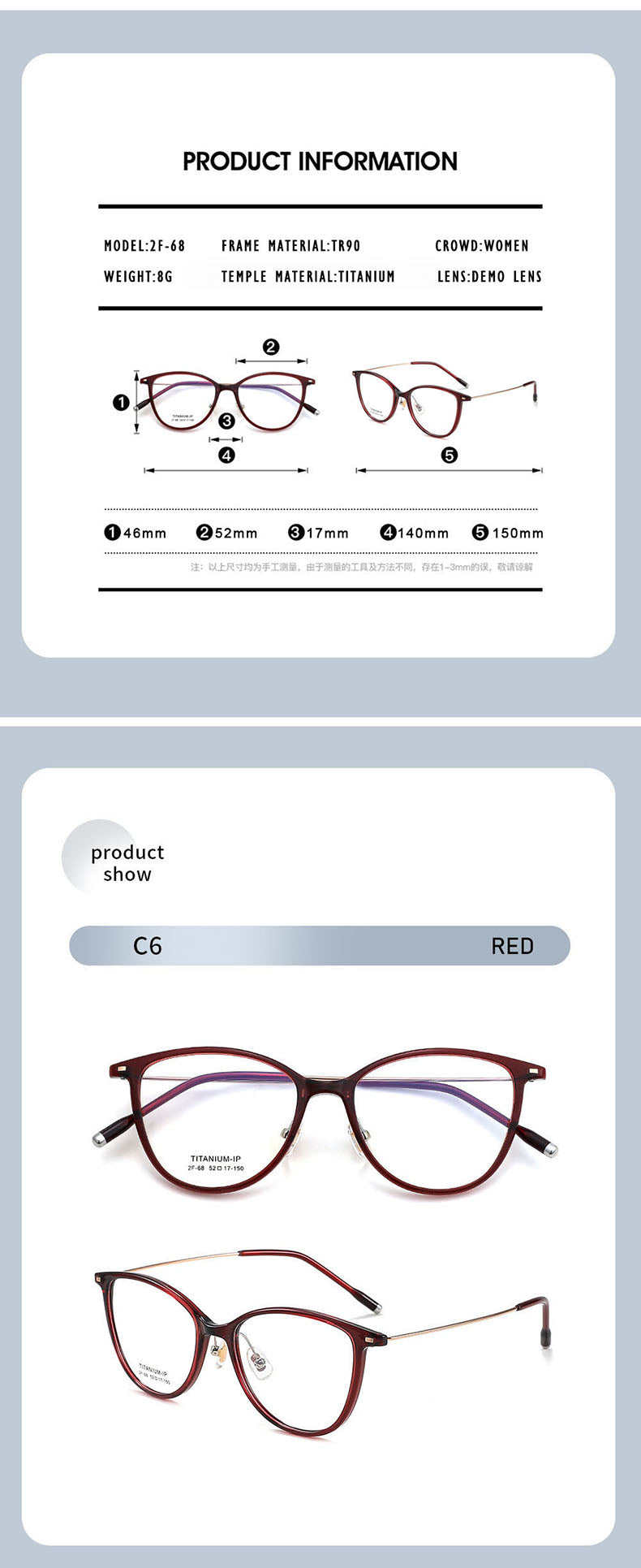 Kansept Unisex Full Rim Cat Eye Tr 90 Titanium Frames 206800 — view 2 | Kansept at FuzWeb