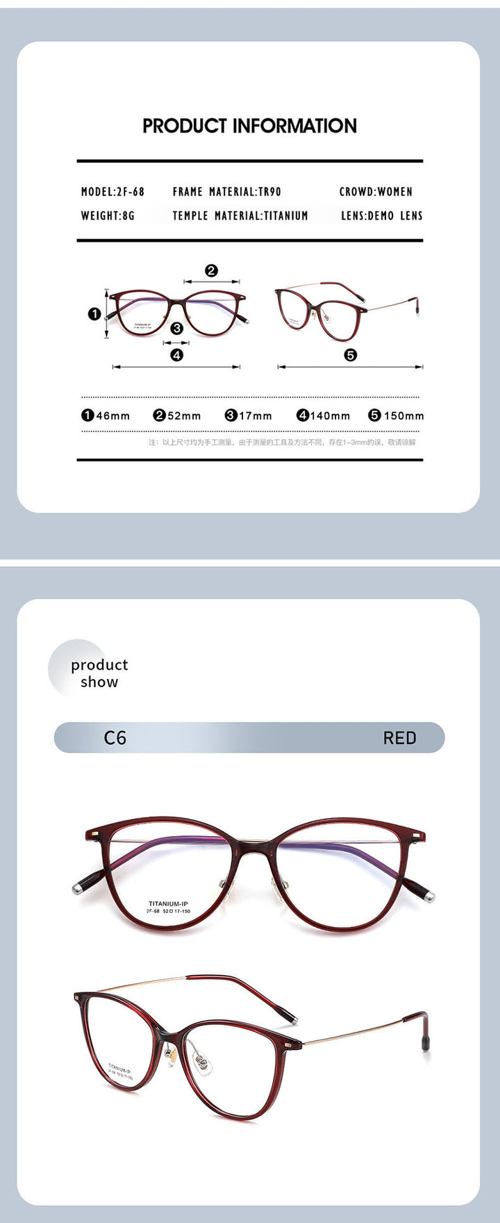 Kansept Unisex Full Rim Cat Eye Tr 90 Titanium Frames 206800 — view 2 | Kansept at FuzWeb