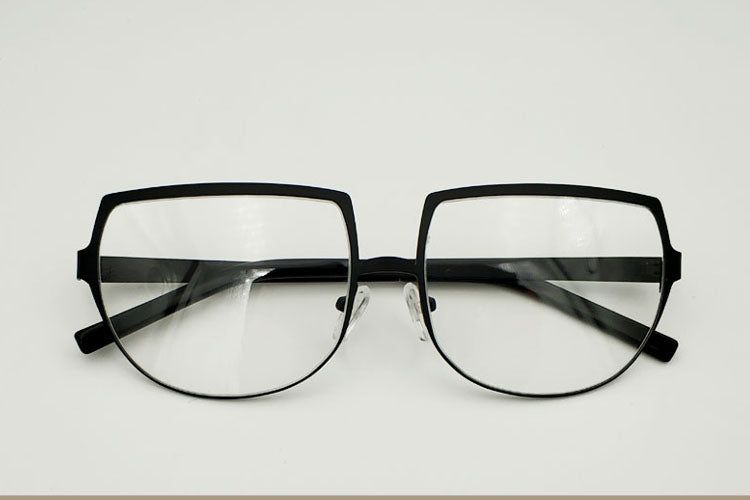 Yujo Unisex Cosplay Full Rim Flat Top Round Alloy Eyeglasses Y007.