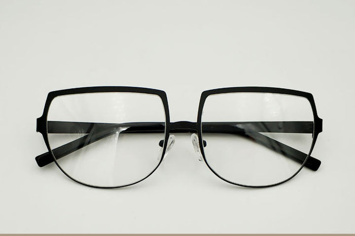Yujo Unisex Cosplay Full Rim Flat Top Round Alloy Eyeglasses Y007.