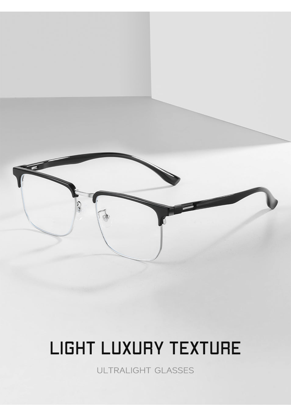 Gmei Unisex Full Rim Square Tr 90 Alloy Eyeglasses Tm12.