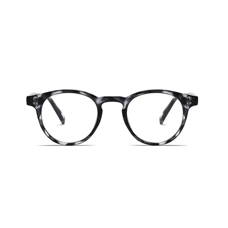 Kocolior Unisex Full Rim Round Acetate Hyperopic Reading Glasses 3313.
