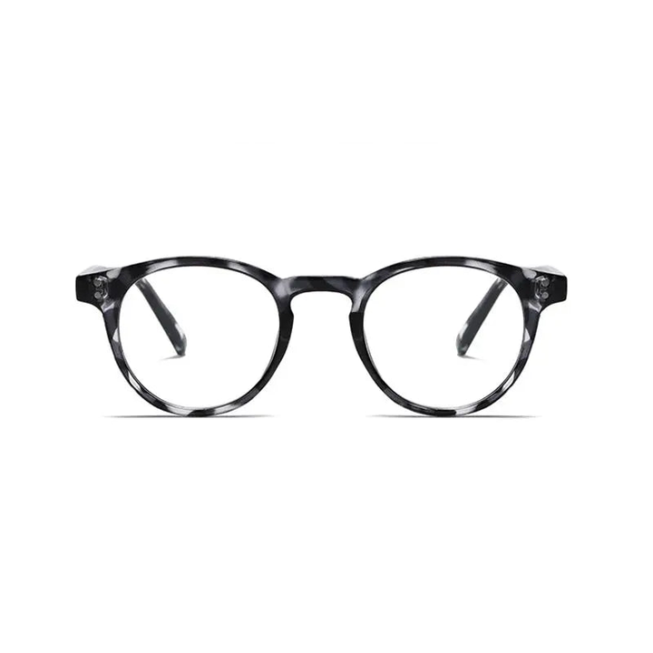 Kocolior Unisex Full Rim Round Acetate Hyperopic Reading Glasses 3313.