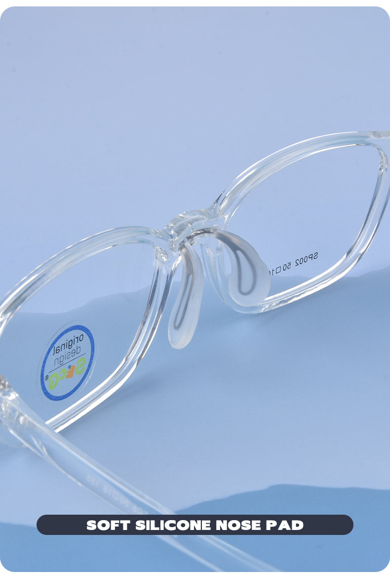 Secg Unisex Childrens Full Rim Square Tr 90 Silicone Eyeglasses 19162 — view 5 | Secg at FuzWeb
