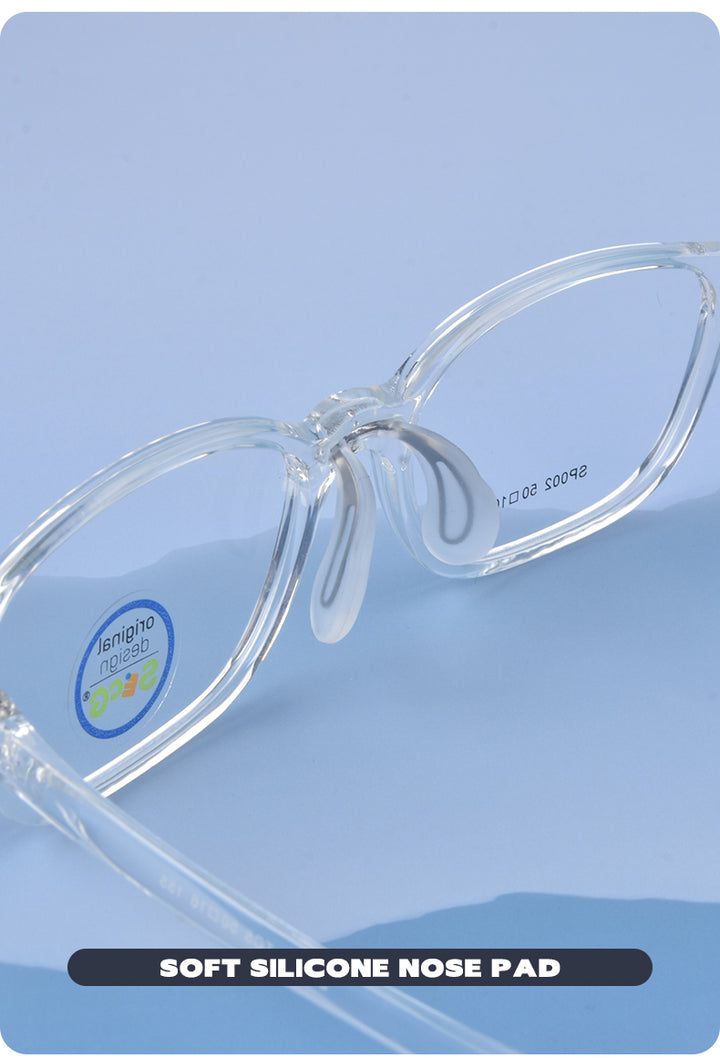 Secg Unisex Childrens Full Rim Square Tr 90 Silicone Eyeglasses 19162 — view 5 | Secg at FuzWeb