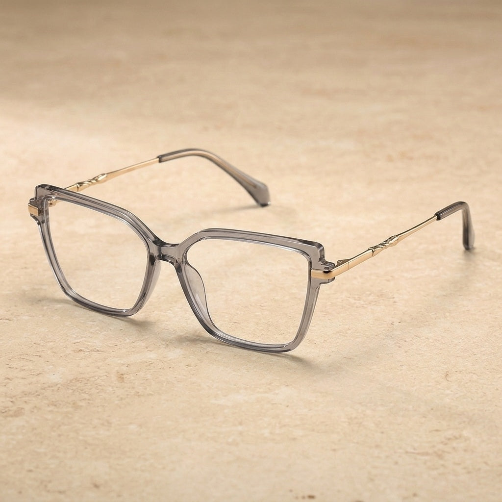 Kansept Women's Full Rim Square Cat Eye TR90 and Alloy Reading Glasses 2208 — view 1 | Kansept at FuzWeb