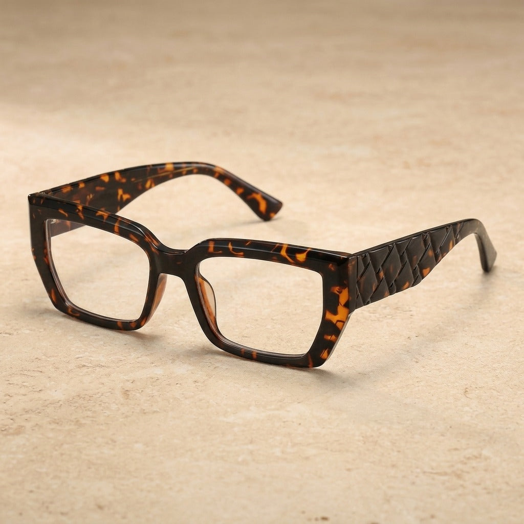Kansept Unisex Full Rim Rectangle Tr 90 Frames 225800 2258-DEMI