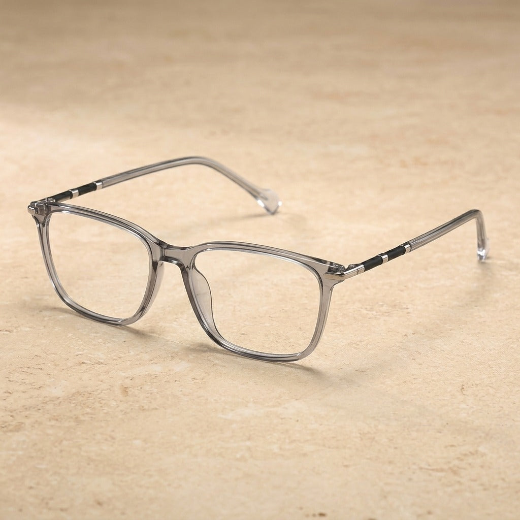 Kansept Women's Full Rim Square Tr 90 Alloy Reading Glasses 427001 27001C4 GRAY