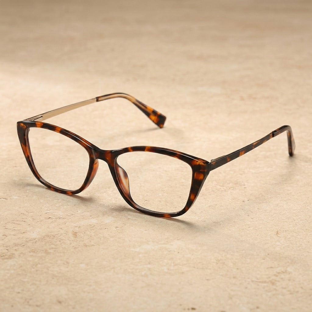 Kansept Women's Full Rim Square Tr 90 Alloy Reading Glasses 27020 27020C5 DEMI