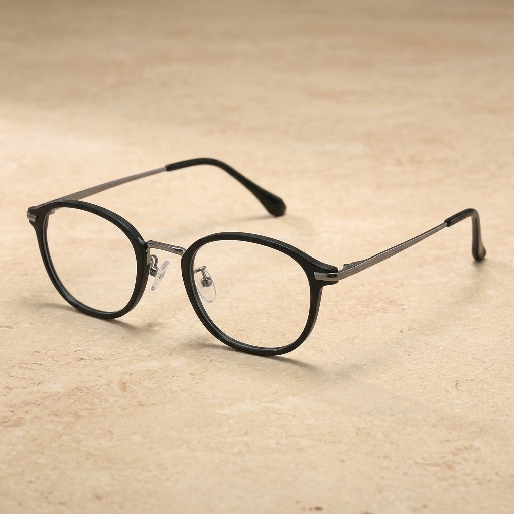 Kansept Women's Full Rim Round Tr 90 Titanium Frames 206100 2F61-GRAY