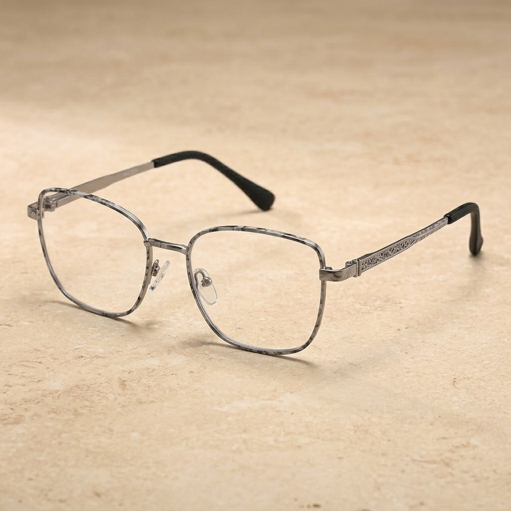 Kansept Women's Full Rim Oval Cat Eye Tr 90 Alloy Reading Glasses 68002 68002C2 GRAY