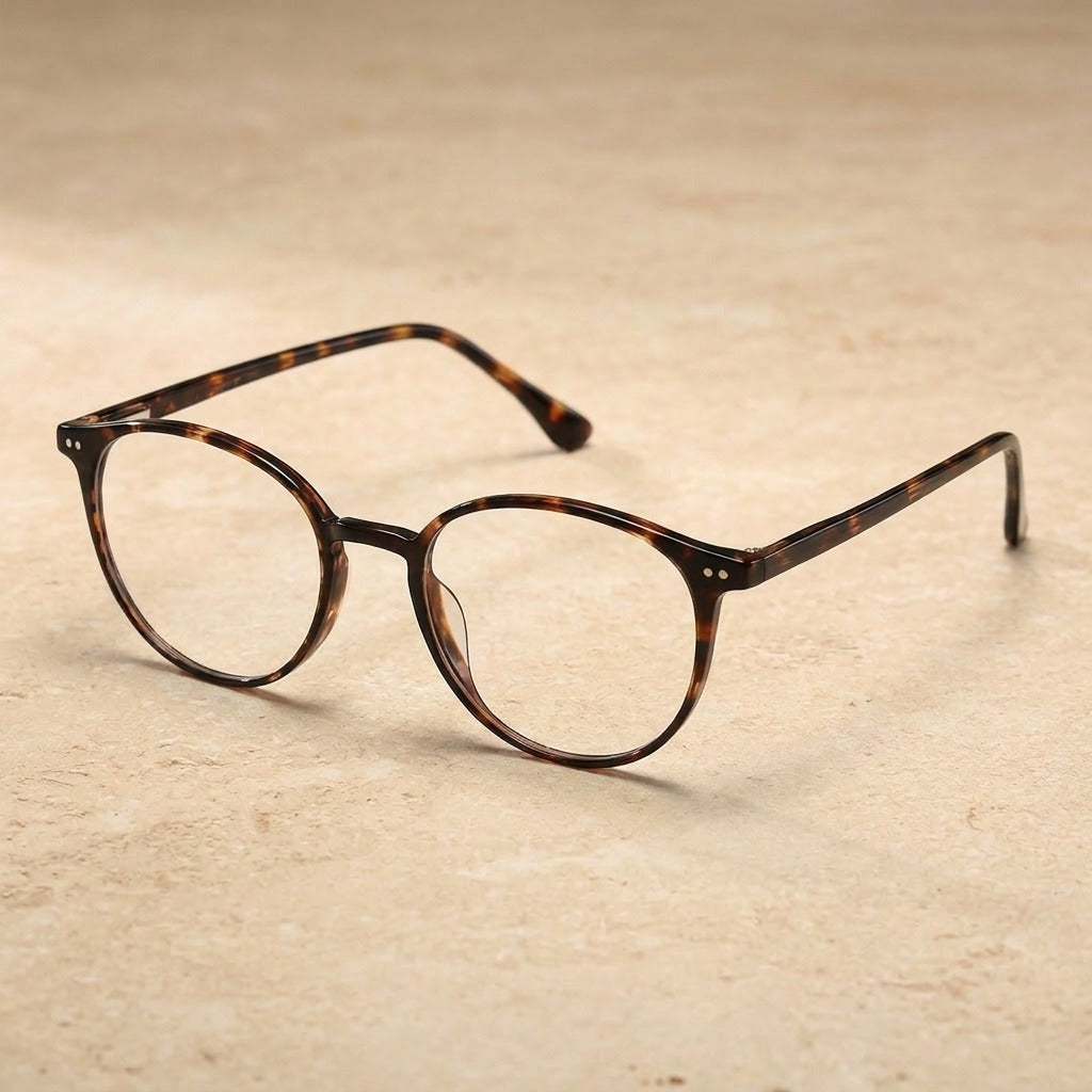 Kansept Women's Full Rim Round Acetate Eyeglasses 90045 — view 1 | Kansept at FuzWeb