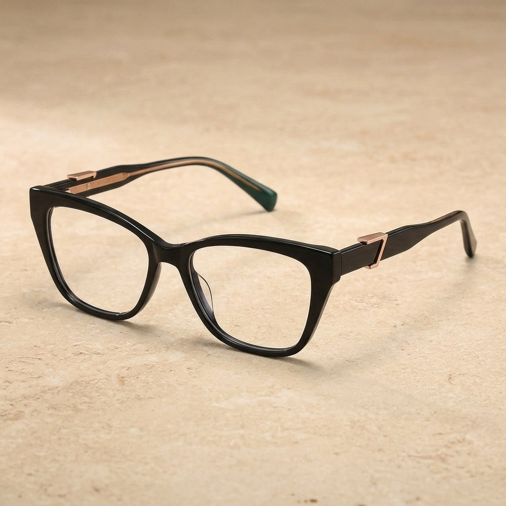 Kansept Women's Full Rim Square Cat Eye Acetate Reading Glasses 2909 — view 1 | Kansept at FuzWeb