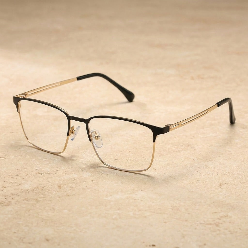Kansept Unisex Full Rim Square Alloy Reading Glasses 60625 — view 1 | Kansept at FuzWeb