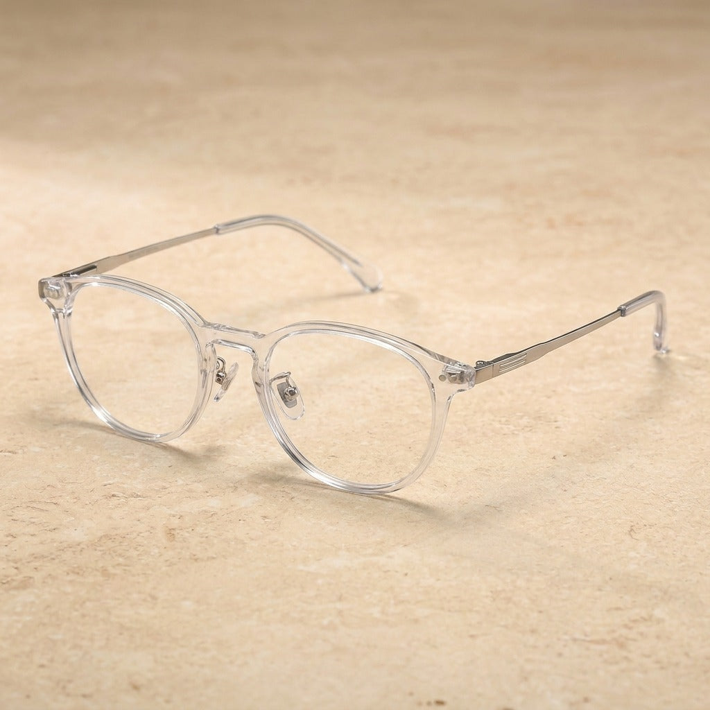 Kansept Unisex Full Rim Round Acetate and Titanium Eyeglasses CP1007 — view 1 | Kansept at FuzWeb