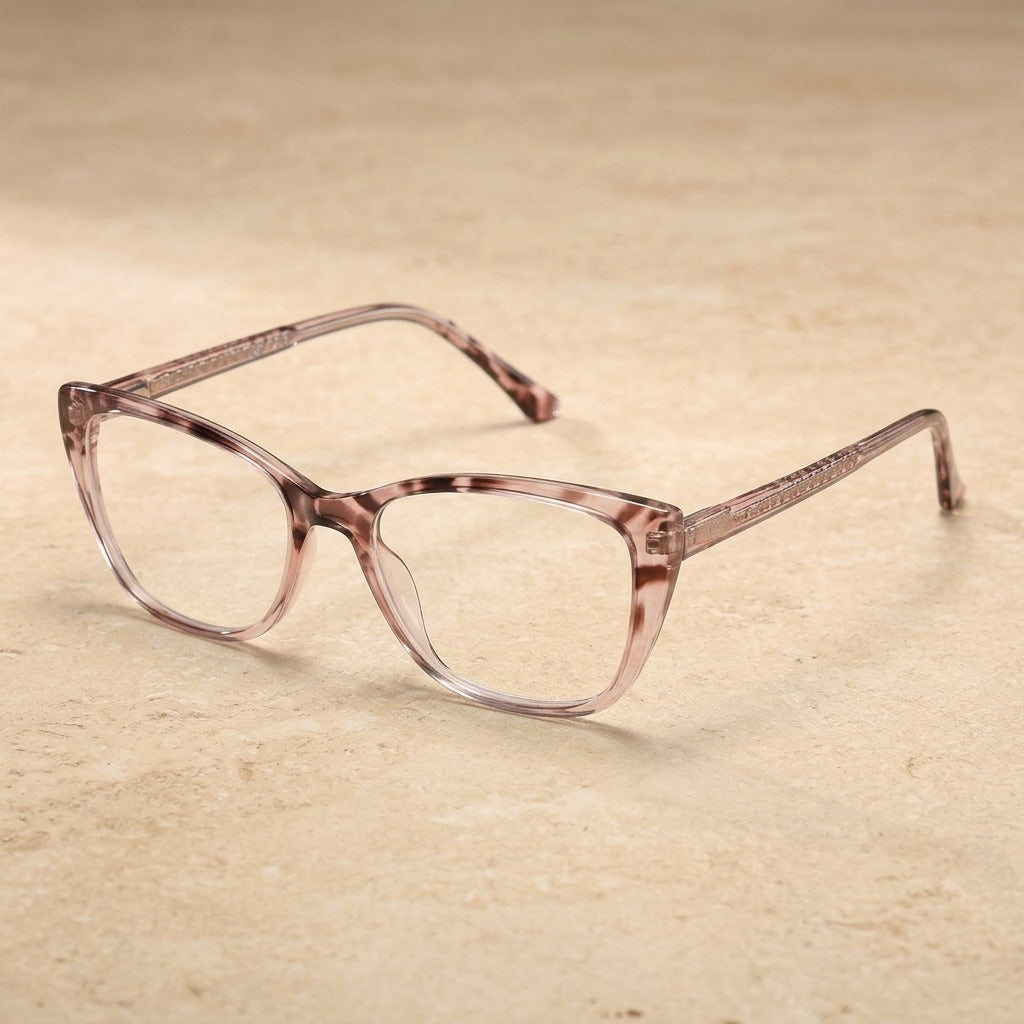 Kansept Women's Full Rim Cat Eye Tr 90 Alloy Reading Glasses 712137 FT2137C2 PINK