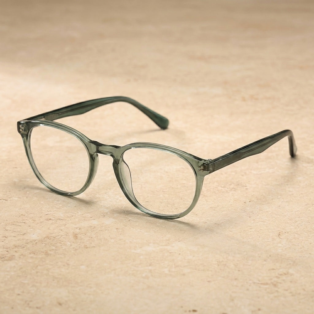 Kansept Women's Full Rim Round Injection Acetate Eyeglasses FG6003 — view 1 | Kansept at FuzWeb