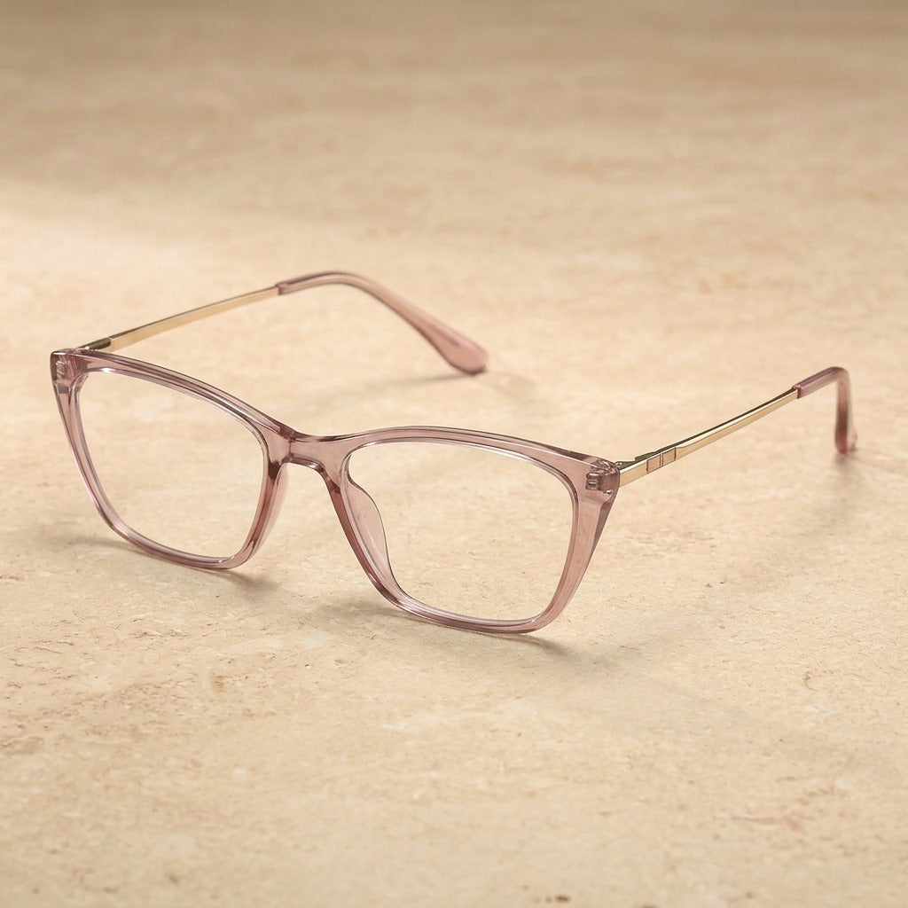 Kansept Women's Full Rim Square Tr 90 Alloy Reading Glasses 62208 LS208C4 PINK