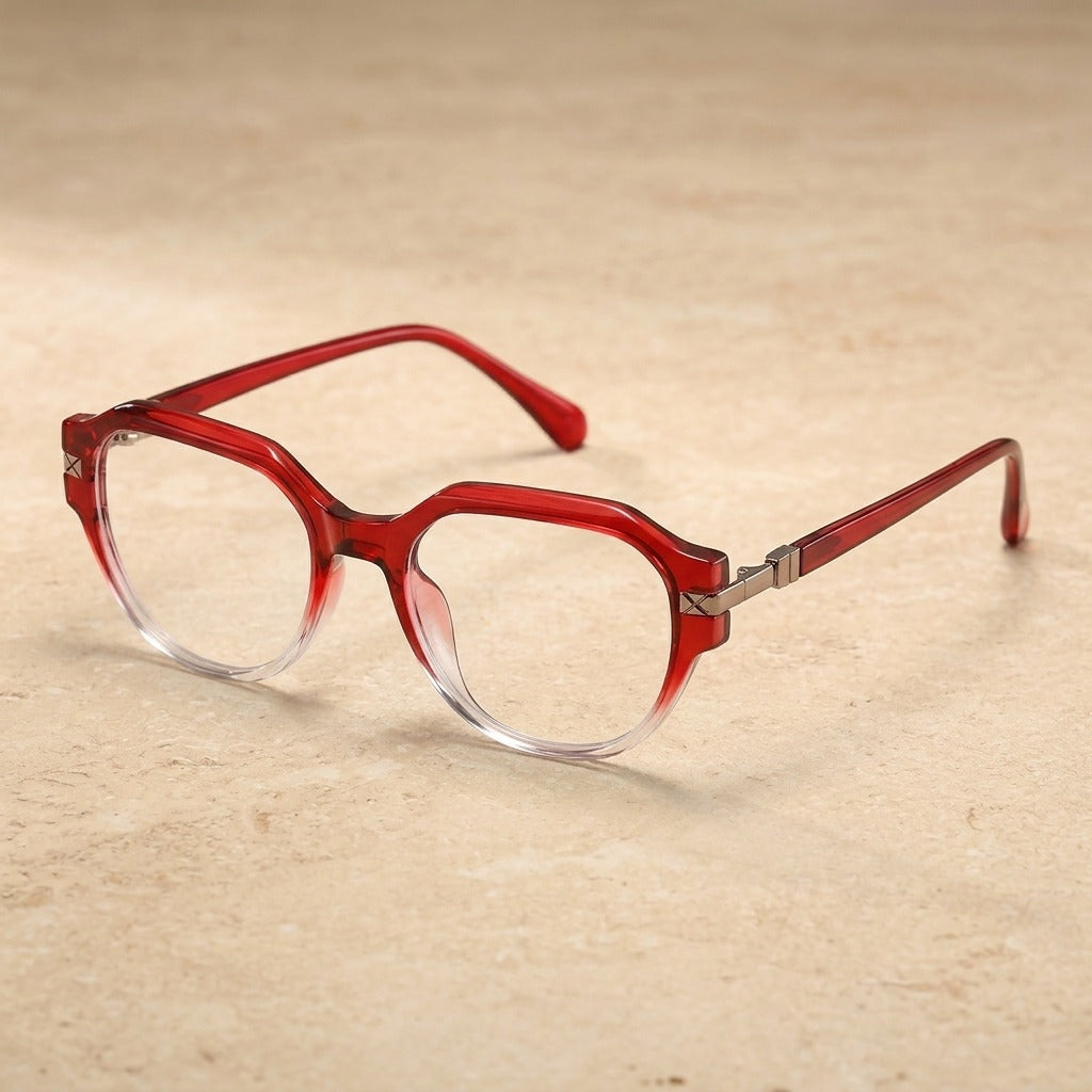 Kansept Unisex Full Rim Oval Tr 90 Frames 052520 LS252-RED