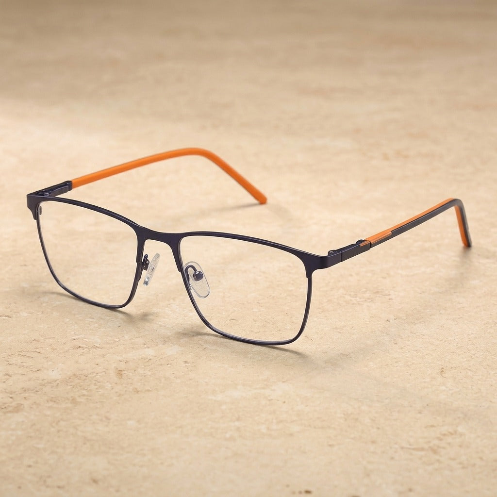 Kansept Women's Full Rim Square Metal Frames 900400 MT9004C2 BLUE