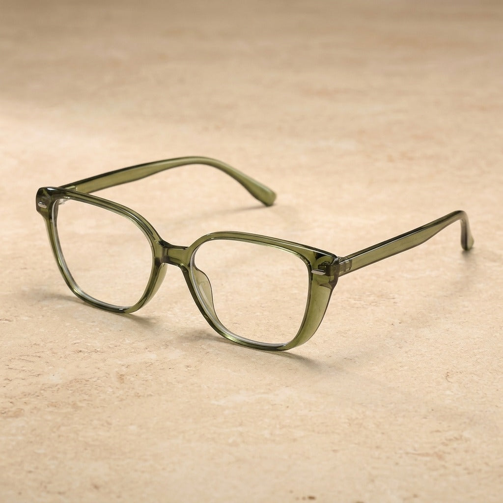 Kansept Women's Full Rim Cat Eye Tr 90 Alloy Reading Glasses 62502 TR2502C1 BLACK