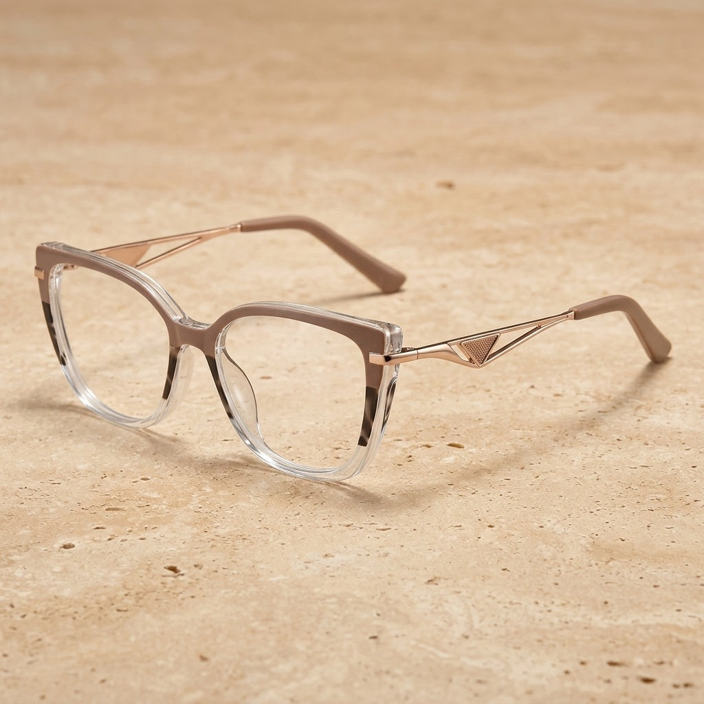 Kansept Women's Full Rim Cat Eye TR90 and Alloy Reading Glasses 87326 — view 1 | Kansept at FuzWeb