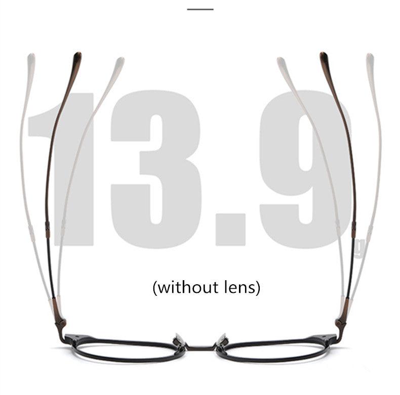 Aimee Unisex Full Rim Oval Round Titanium Eyeglasses 3112 — view 3 | Aimee at FuzWeb