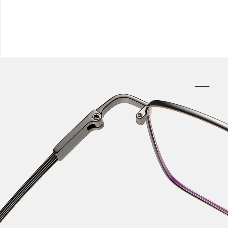 Summer Flower Men's Full Rim Big Square Titanium Eyeglasses 612150