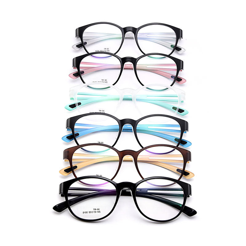 Gmei Unisex Eyeglasses Ultra-Light Tr90 Plastic 6 Colors M5100 — view 1 | Gmei Optical at FuzWeb