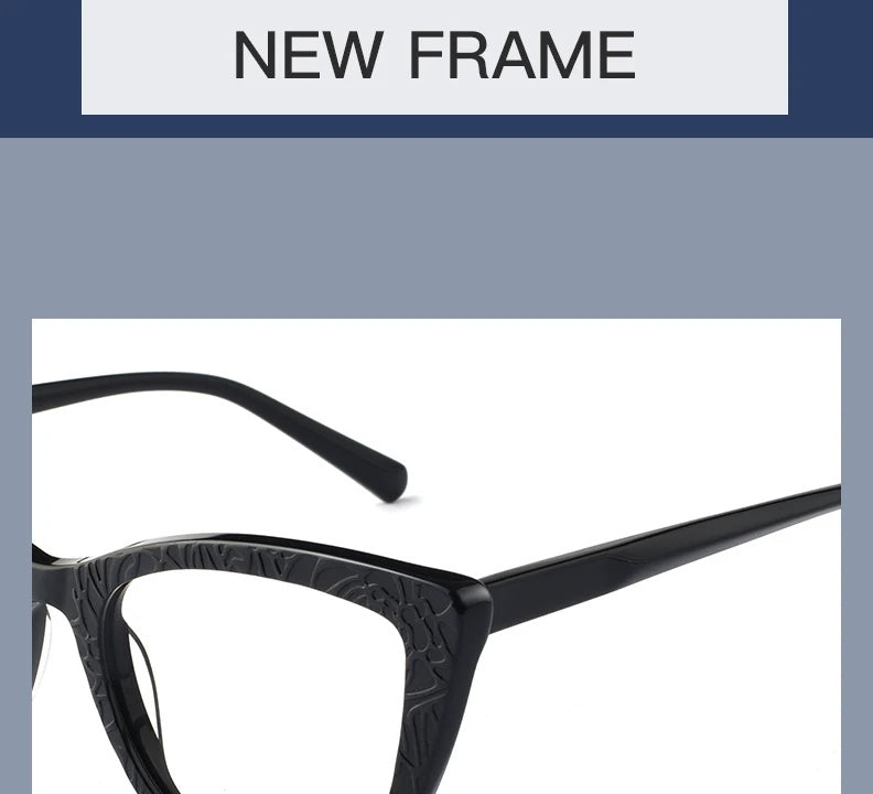 Hotochki Womens Full Rim Cat Eye TR-90 Resin Acetate Frame Eyeglasses Z508 — view 11 | Hotochki at FuzWeb