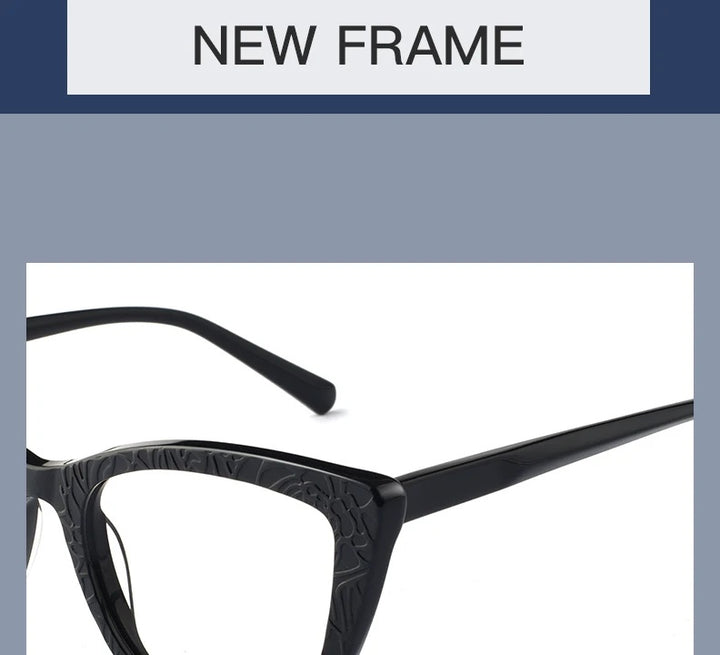 Hotochki Womens Full Rim Cat Eye TR-90 Resin Acetate Frame Eyeglasses Z508 — view 11 | Hotochki at FuzWeb
